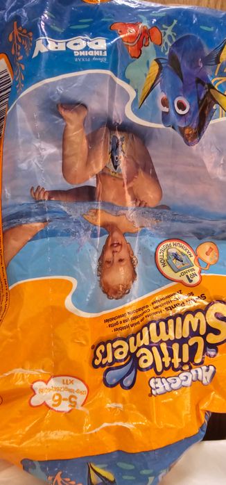 Гащички пелени Puffies+гащички за плуване Huggies+пелени Little Angels