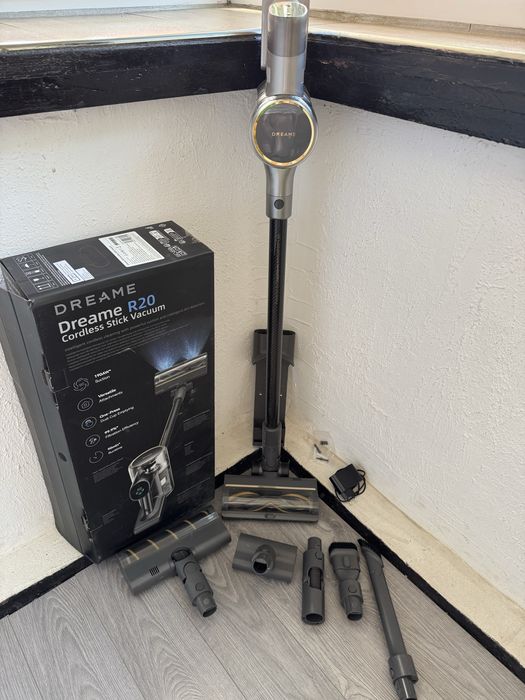 Dreame R20 | Безжична Вертикална Прахосмукачка | 22 000 Pa / 190 AW / 570W | Лазер