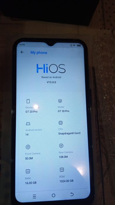 Smartphone GT20 pro 16GB ram 1024GB