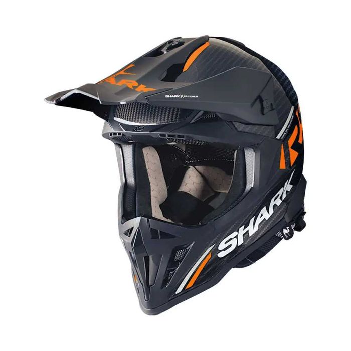 Shark Каска Varial RS Carbon Flair Orange/Carbon Skin White