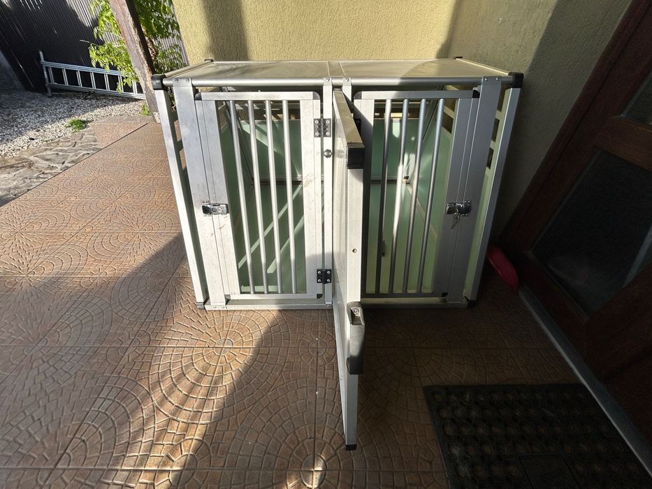 Cușcă aluminiu transport catei