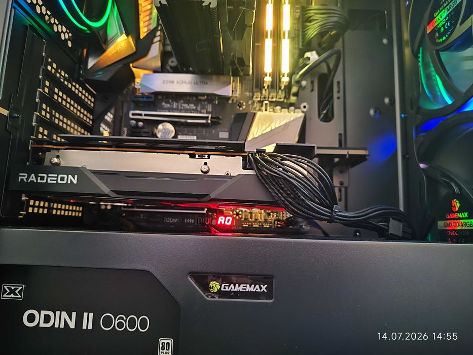 Геймърски  i9 9900K, RX 6600 8GB, RAM 16GB DDR4 3466,SSD 512GB NVME