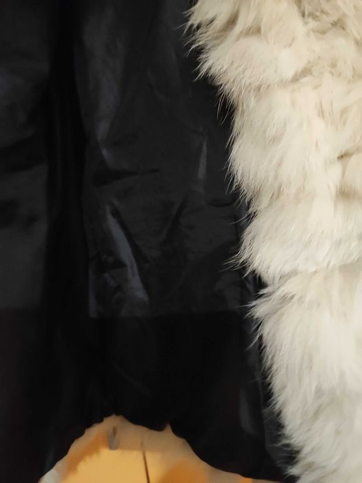 НАМАЛЕНО! Дамско палто сребърна лисица