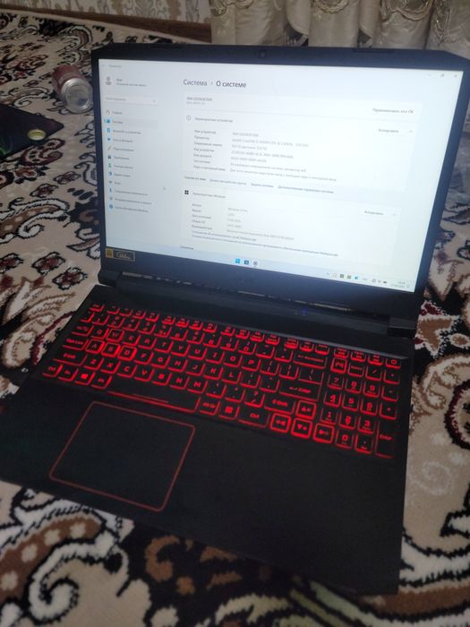 Acer nitro 5 2021 yil olingan o'yin noutbuki