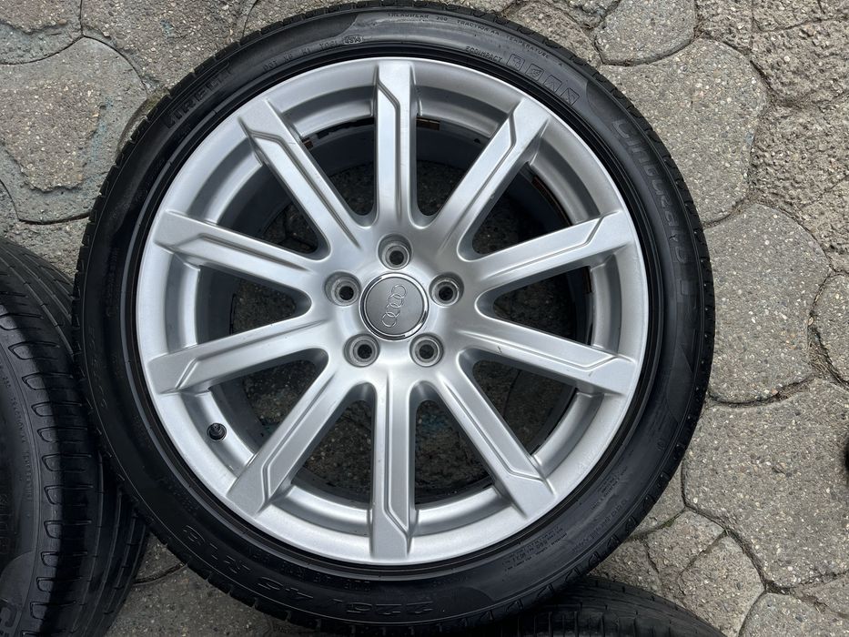 Jante aliaj 5x112mm, anvelope vara 225/45 R18, Audi A3, A4 B7, B8, B9, A6