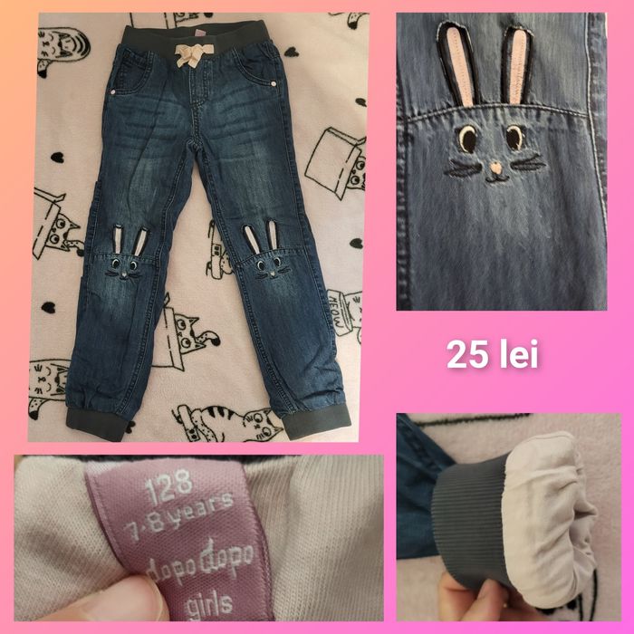 Blugi cu dublură 7-8 ani