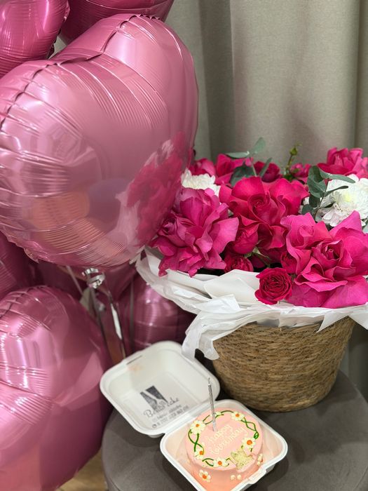 Цветы с шариками