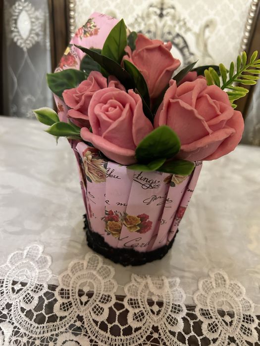 Продам цветы из мыла sotiladi доставка