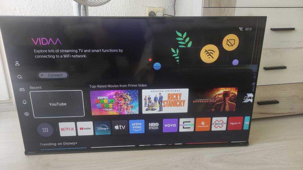 TV Hisense 43,6'' 2025г 43A6Q ударен дисплей