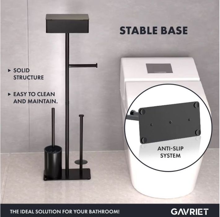 Поставка за тоалетна хартия 4в1