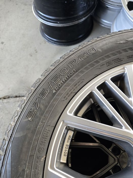 4 Броя 275/50/20 2xContinental 23dot 5,5mm,  2xNokian 20dot 5,5mm