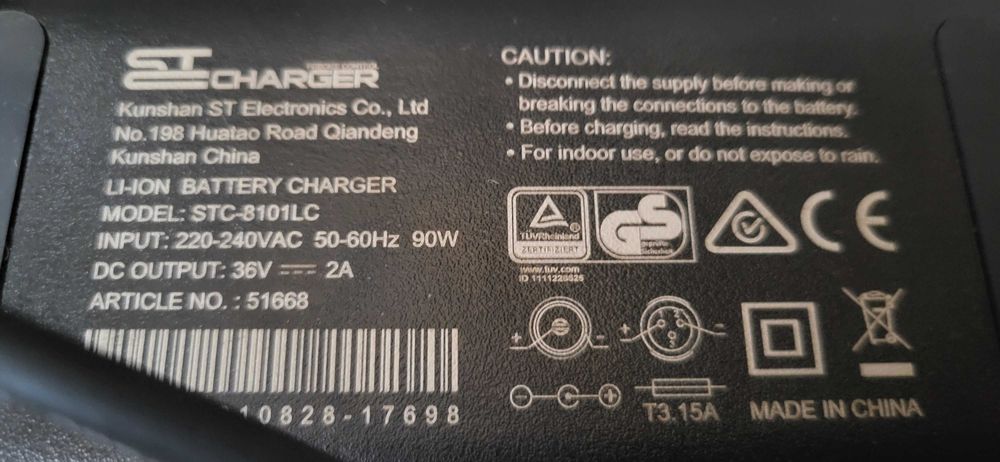 ST Charger incarcator 36V-2A trotineta bicicleta