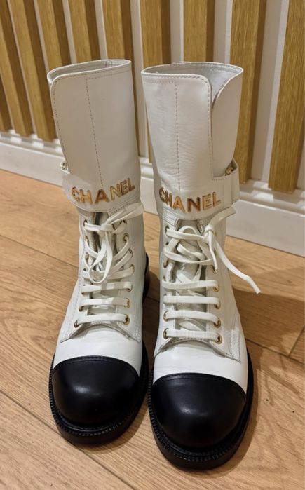 Ghete Chanel piele naturală