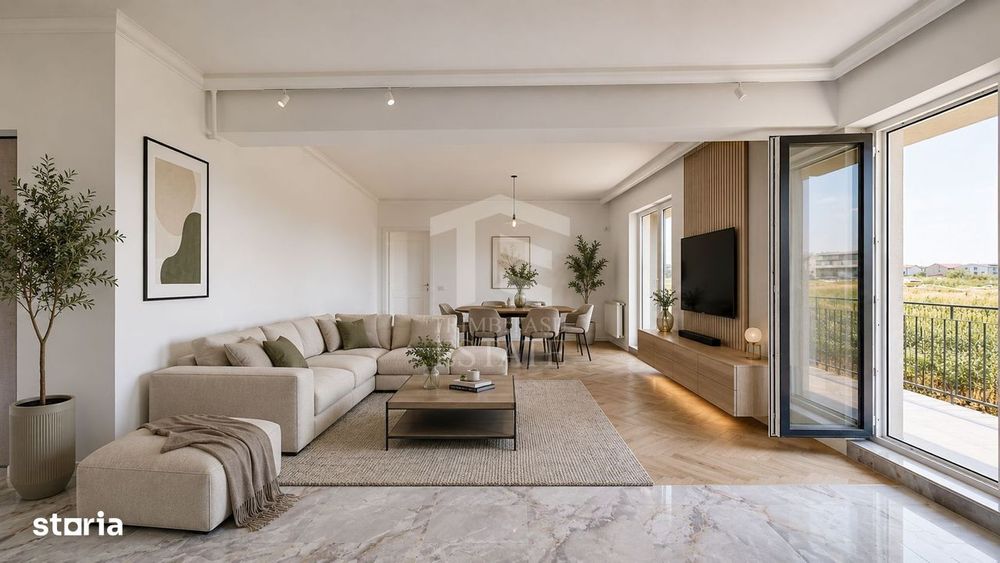 DOBROESTI - Stejarului | 3 Camere cu Curte + Parcare | Bloc 2025