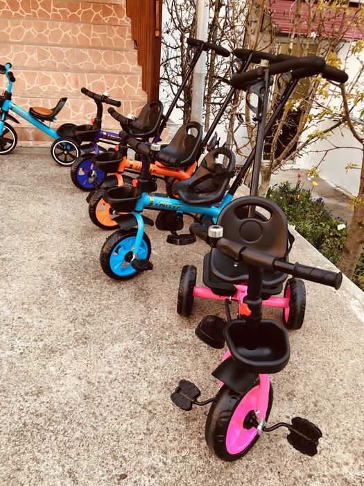 Mini Triciclete pentru copii cu maner parental