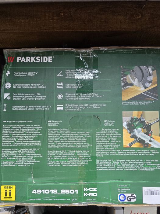 Circular Culisabil Parkside - Model pzks 254 A1
