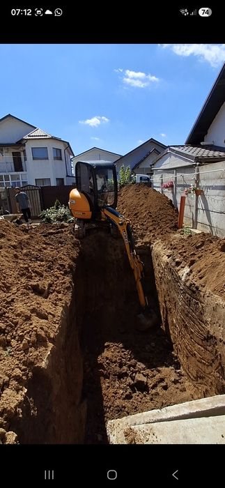 Bobcat si Mini excavator  inchiriez
