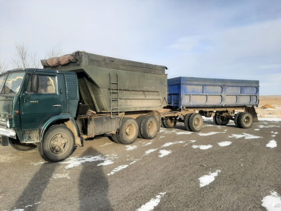 Услуги камаза с прицепом