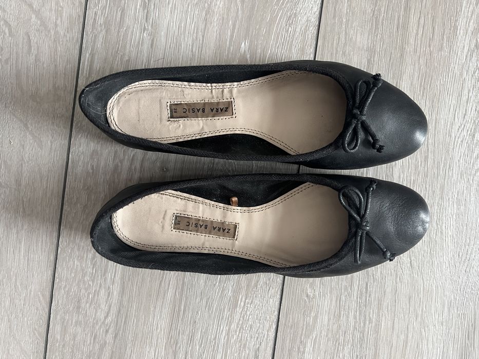 Vand balerini Zara, piele naturala, masura 38