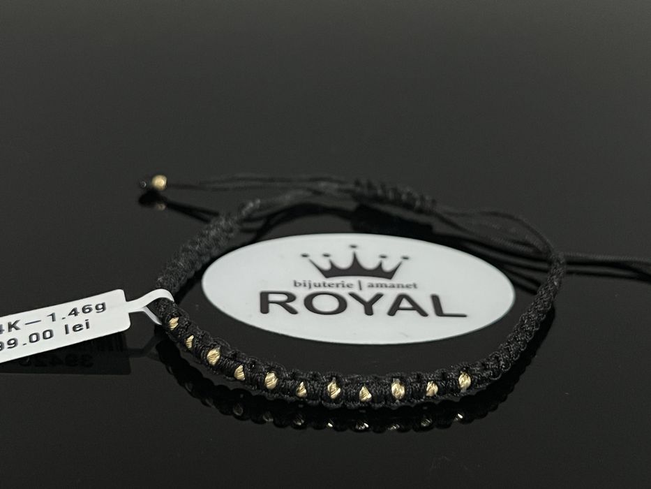 Bijuteria Royal CB : Bratara cu snur aur 14k 1,46gr