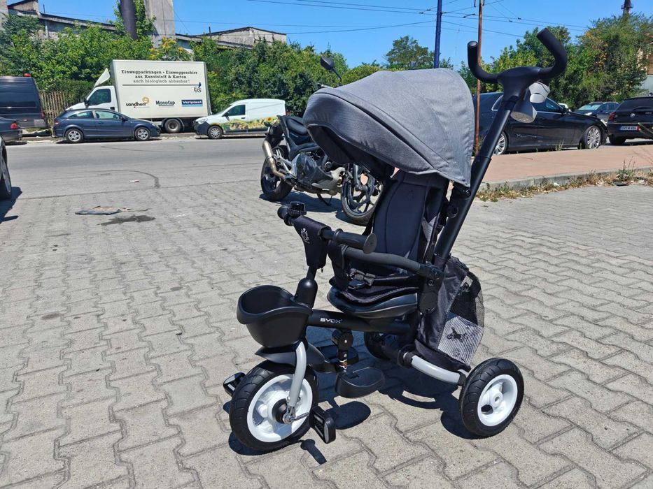 BYOX Детска триколка Flexy LUX сив