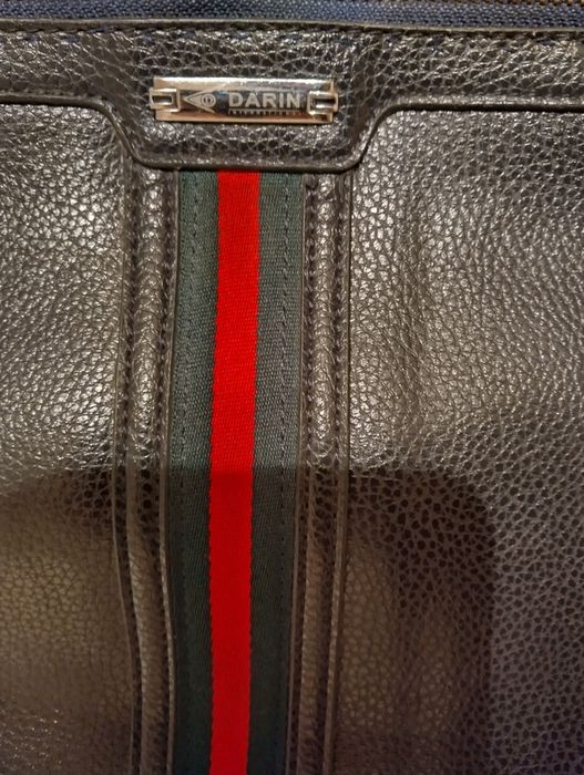 Ретро кожена мъжка чанта