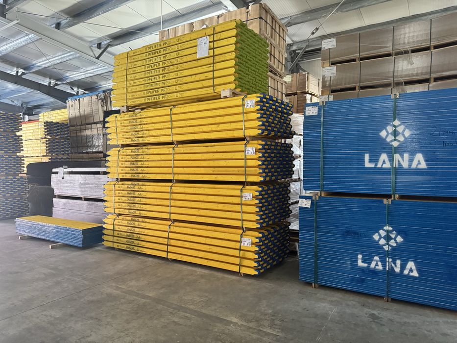 Panouri cofraje LANA, placa galbena tip doka, GRINDA H20