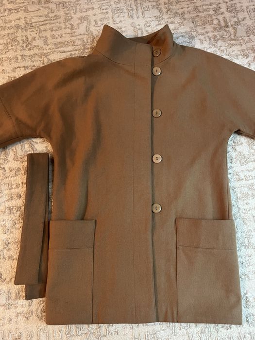 Бежевое пальто Come Prima, б/у