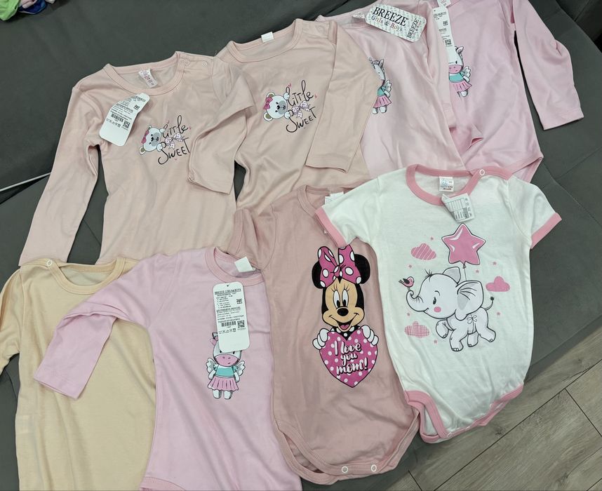 Бебешки бодита от 100% памук  0г- 3г