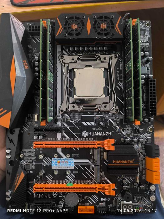 Комплект Xeon E5-2690V4 + Huananzhi X99-BD4 в отл состоянии. 6шт