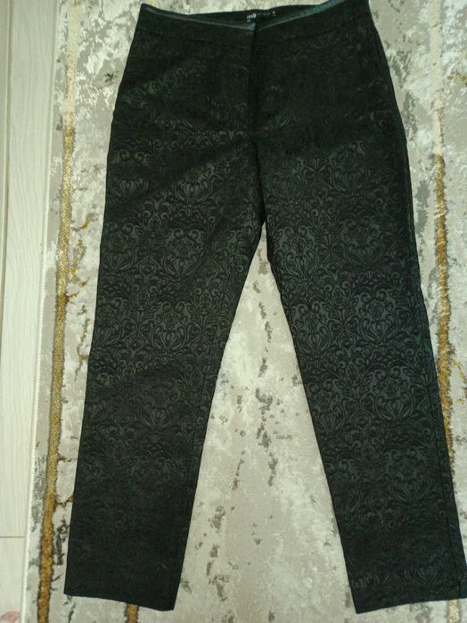 Женские прямые брюки жаккард