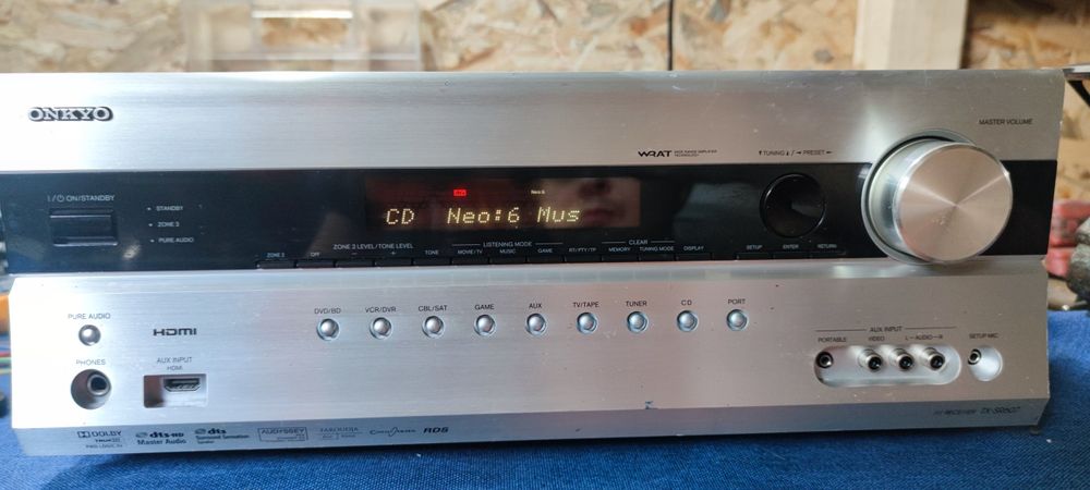 Receiver AV 7.2 Onkyo TX-SR607 – 6x HDMI, DTS-HD, Dolby TrueHD – Impecabil