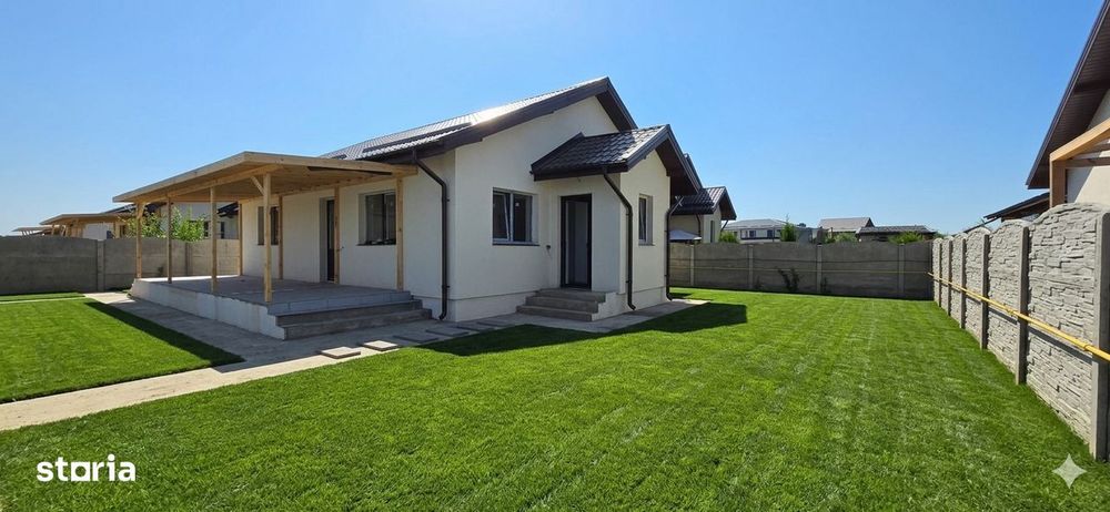Casa 95m2 cu 3 Camere pe Parter, în Clinceni,  utilități complete