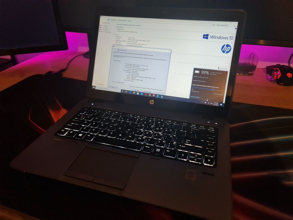 Hp EliteBook 840 G1 Touchscreen i5-4300U 8gb ram, ssd 128gb, 2 ore bat