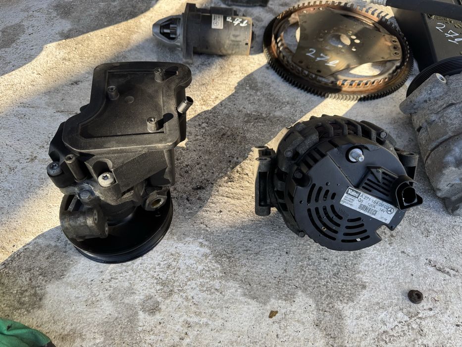 Хидравлична помпа и динамо(алтернатор)  за Мерцедес 200 компресор М271