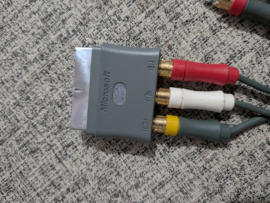 Cablu AV xbox 360 phat si adaptor scart