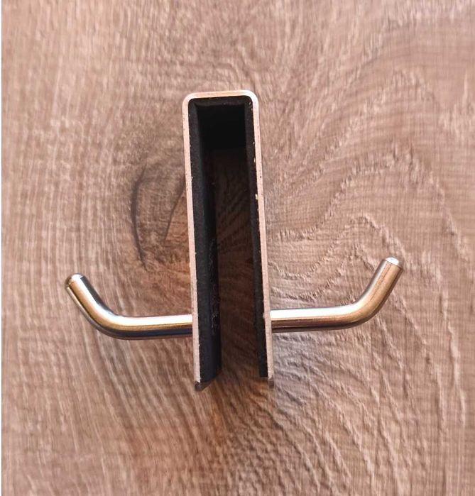 стоманени закачалки за стъкло/врата на баня