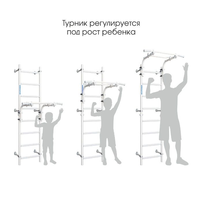 Фантастическая Шведская стенка ROMANA Next1 Цвет Зеленое яблоко Турник