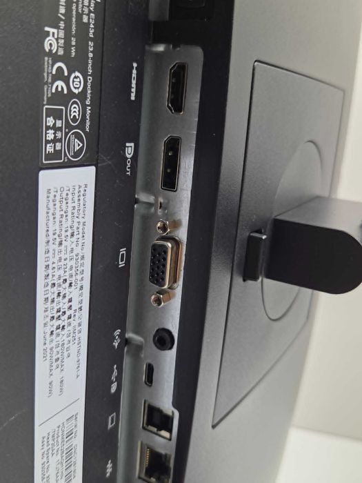 +Гаранция! IPS HDMI hp EliteDisplay E243d Докинг Монитор 23.8"