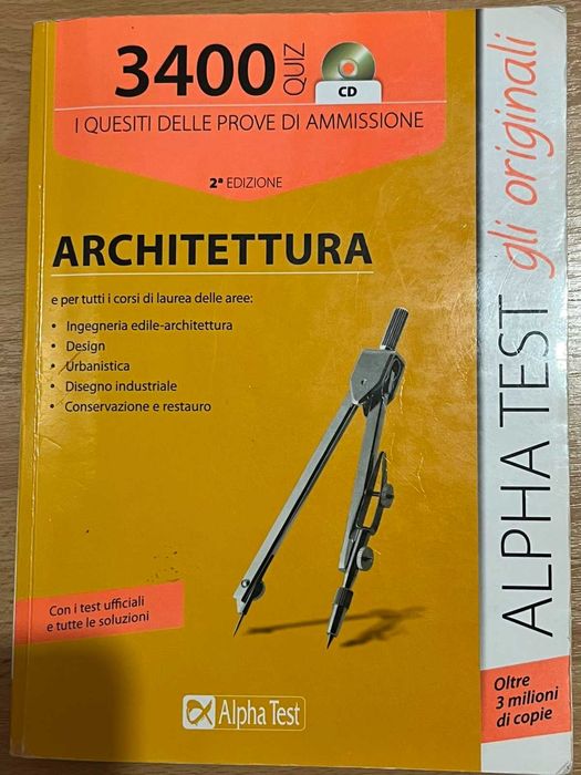 Alpha Test Architettura - комплект помагала за подготовка за Arched Test