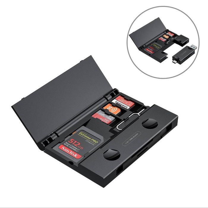 Card reader универсальный micro sd sd латок для сим