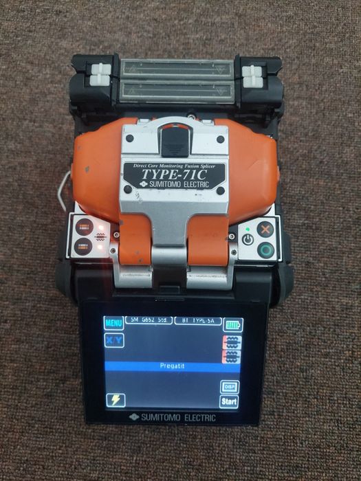 Fiber optic splicer Sumitomo 71c incarcator aparat sudura fibra optica