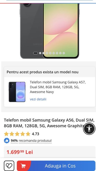 Samsung A56 nou, sigilat