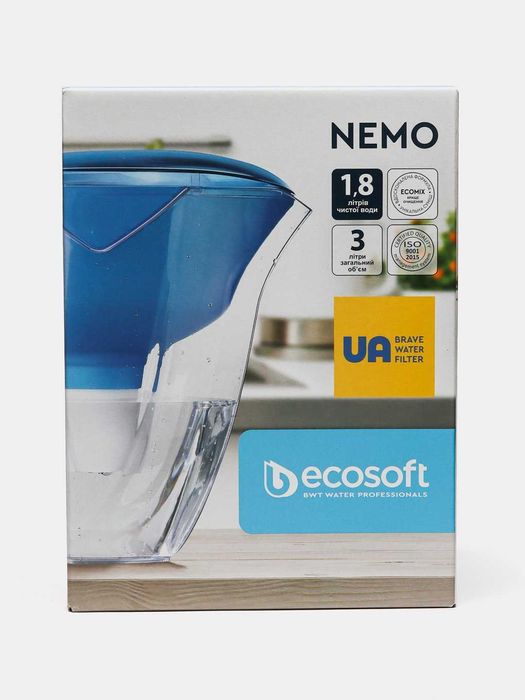 Фильтр-кувшин ECOSOFT, сув филтри кузаси, suf filtri ko'zasi