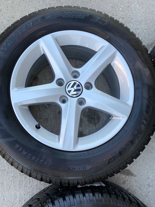 Jante originale VW (Volkswagen) pe 16 cu anvelope de iarna "ASPEN"