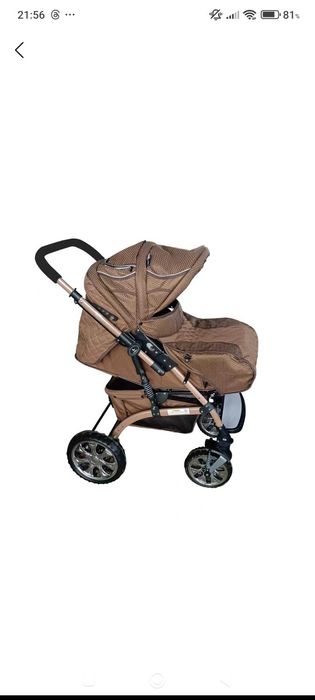 Детская коляска 2в1 с амортизацией