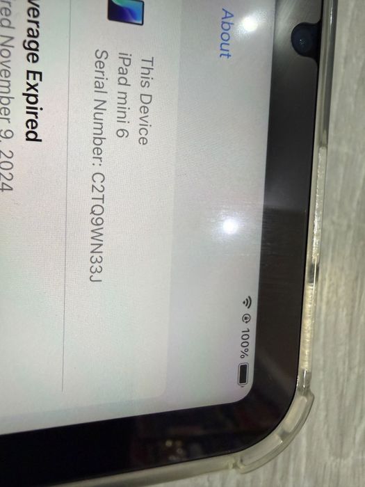 iPad Mini 6 Gri Apple Ca nou cu husă și folie