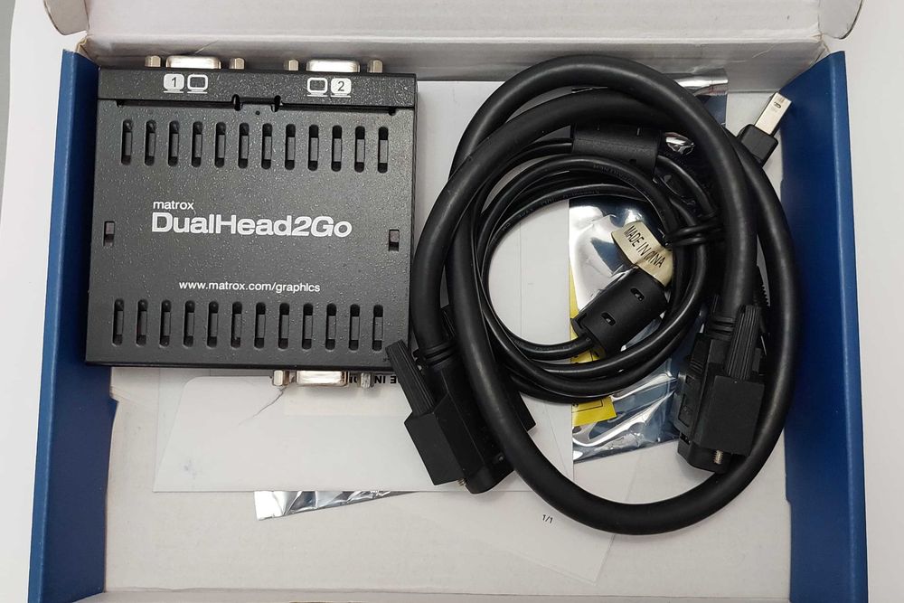 Adaptor extern multi-display Matrox intrare VGA - 2 ieșiri VGA
