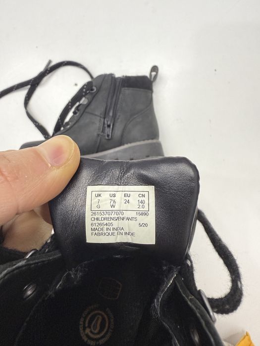 Ghete piele copii impermeabile Clarks