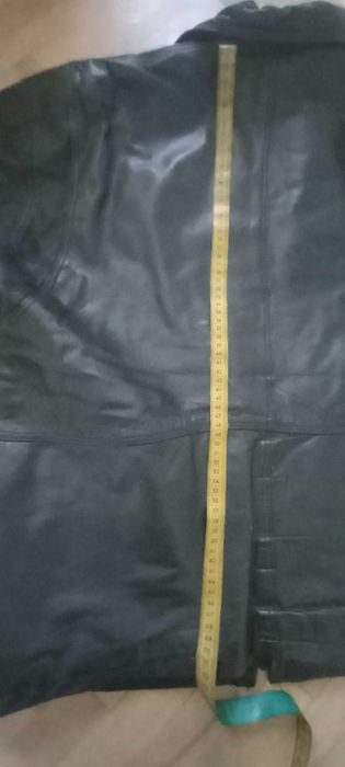 Кожена шуба-яке естествена